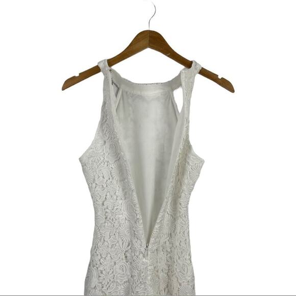 Lulus Love Poem Ivory Lace Mini Party Dress XS